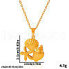 Stainless Steel Starfish Shell Shaped Pendant Summer Necklaces for Women SE5195-2-3