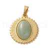 Natural Green Aventurine Pendants STAS-C120-13G-07-1