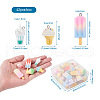 Craftdady 42Pcs 21 Colors Rainbow Resin Pendants CRES-CD0001-04-3