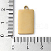 Ion Plating(IP) 304 Stainless Steel Pendants STAS-D025-06G-02-3