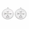 Brass Micro Pave Clear Cubic Zirconia Pendants KK-S356-693-1