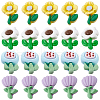 SUNNYCLUE 80Pcs Opaque Resin Cabochons CRES-SC0002-48-1