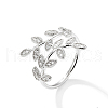 925 Sterling Silver Micro Pave Cubic Zirconia Open Rings for Women IW9494-3-6
