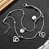 304 Stainless Steel Multi-strand Bracelets BJEW-Q038-08P-1