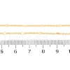 1MM Brass Cable Chain Necklace for Women Men KK-P302-02G-5