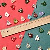 6Pcs Handmade Bumpy Glass Beads Strands LAMP-FS0001-16F-4