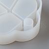 DIY 4 Compartments Flower Layered Rotating Storage Box AJEW-D046-02B-3