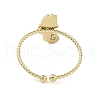 304 Stainless Steel Open Cuff Rings for Women RJEW-H229-02G-01-3
