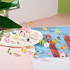 Kissitty 30Pcs 15 Style Transparent Glass Enamel Beads GLAA-KS0001-09-6