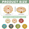   70Pcs 7 Colors Alloy Enamel Beads ENAM-PH0002-89-2