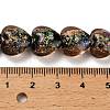 Handmade Dichroic Foil Glass Beads Strands DICH-U001-03B-4