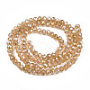 Electroplate Glass Beads Strands EGLA-A034-T8mm-B23-2