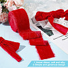 5 Yards Polyester Frayed Ribbon OCOR-WH0082-226A-01-5