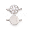 Eco-friendly Rack Plating Brass Connector Charms KK-F843-04P-1