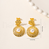 Vintage Zinc Alloy Imitation Pearl Dangle Stud Earrings ZX5900-3