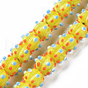 Opaque Handmade Bumpy Lampwork Beads Strands LAMP-T007-18-A03-1