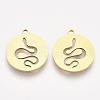 201 Stainless Steel Pendants STAS-T044-101G-1