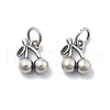 925 Sterling Silver Cherry Charms STER-D302-09AS-1