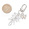 Glass Teardrop Pendant Decorations HJEW-JM03254-4