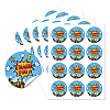 5 Sheets Round Dot PVC Waterproof Decorative Sticker Labels DIY-WH0481-38-1