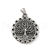 304 Stainless Steel Pendants STAS-P309-15AS-2