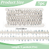 BENECREAT 5 Yards Paillette with Glass Seed Bead Ribbons OCOR-BC0007-67B-2