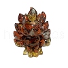 9-Tailed Fox Red Jasper Display Decorations DJEW-PW0014-06V-1