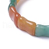 Natural Mixed Aventurine Beads Stretch Bracelets BJEW-L495-23C-3