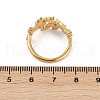 304 Stainless Steel Micro Pave Cubic Zirconia Cuff Rings with Rhinestone RJEW-V008-01G-01-3