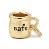 Mother's Day Brass Enamel Charms KK-U062-01B-G-1