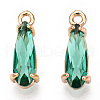 Faceted Glass Pendants GLAA-T010-004C-1