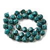Natural Sesame Jasper Dyed Beads Strands G-U023-A01-01-3