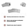 Unicraftale 304 Stainless Steel Bayonet Clasps STAS-UN0012-69-5