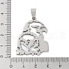 201 Stainless Steel Pendants STAS-A090-10P-3