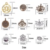 SUNNYCLUE Tibetan Style Filigree Alloy Pendants TIBEP-SC0001-18-2