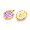 304 Stainless Steel Enamel Pendants STAS-N110-27C-G-2