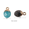 10Pcs 10 Style Natural Gemstone Charms G-LS0002-15-7