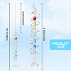 Glass Round Suncatchers Hanging Ornaments HJEW-WH20012-01-2