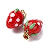Handmade Lampwork Pendants LAMP-S069-05A-G-2