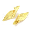 Rack Plating Twist Brass Stud Earrings EJEW-I313-13G-2