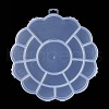 17 Grids Flower Plastic Bead Containers AJEW-YWC0001-06-1