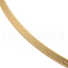 PVD Vacuum Plating 202 Stainless Steel Curved Bar Pendant Necklace with Round Snake Chains for Women NJEW-H011-02G-2