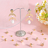 Beebeecraft 20Pcs Flat Round Brass Stud Earring Findings KK-BBC0013-96D-4