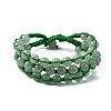 Natural Green Aventurine Round Beaded Multi-strand Bracelets for Men Women BJEW-G743-02D-4
