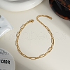 Stainless Steel Paperclip Chain Anklets for Women RC7238-1-1