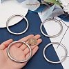SUNNYCLUE 4Pcs 304 Stainless Steel Linking Rings FIND-SC0010-45-3