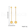 Stainless Steel Tassel Dangle Earrings for Women YL4240-1