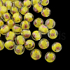 Handmade Luminous Inner Flower Lampwork Beads LAMP-R129-12mm-02-1