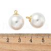 Plastic Imitation Pearl Beads Pendants STAS-Z009-02F-G-3