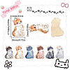 SUNNYCLUE 30Pcs Cat Shaped Alloy Enamel Pendants ENAM-SC0005-27B-2